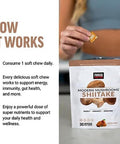 Force Factor Modern Mushrooms Soft Chews Shiitake Mushrooms Supplement To Support Energy Immunity And Digestive Health Antioxidants Supplement Delicious Caramel Apple Flavor 30 Soft Chews
