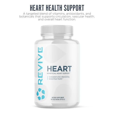 Revive Md Health Supplements 90 Veggie Capsules - Coq10 Supplement Supports Heart Muscle Function - Coenzyme Q10 200Mg Promotes Healthy Flow - Vegan-Friendly & Gluten-Free (30 Servings)