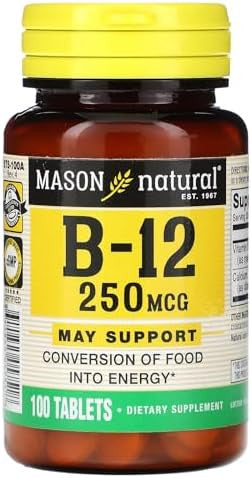 Mason Vitamins Mason Vitamin B 12 250Mcg Tablets