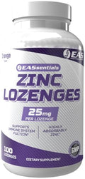 EAS Zinc Lozenges Highly Absorbable with No Fillers or Additives Supports Immune Function Gluten Free Non GMO 100 Lozenges (Orange Flavor)