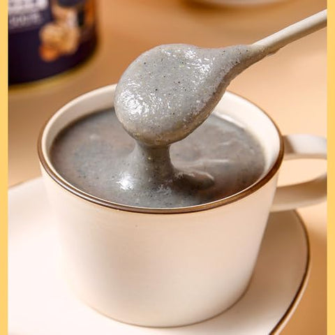 Black Sesame Pasteï¼ŒBlack Sesame Powderï¼ŒBlack sesame walnut mulberry powder,100% black sesame Sesame Seeds Powder, No Sugar, Low Temp Roasted,healthy and nutritious breakfast,convenient food(453g/1 can)
