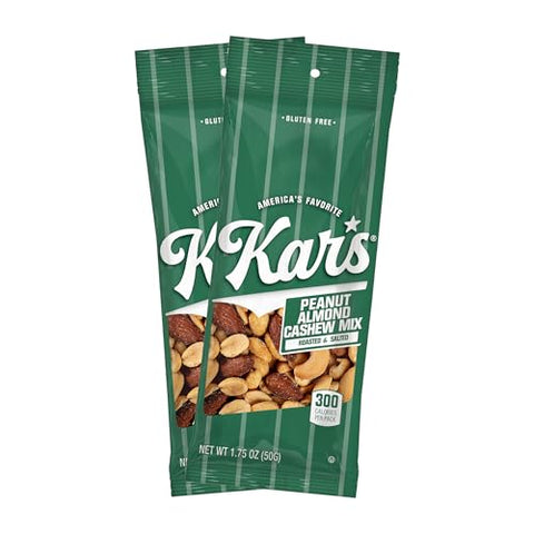 KarÃƒÂ¢Ã¢â€šÂ¬Ã¢â€žÂ¢s Nuts Peanut Almond Cashew Mixed Nuts Trail Mix, 1.75 oz ÃƒÂ¢Ã¢â€šÂ¬Ã¢â‚¬Å“ Grab & Go Bags, Individual Snack Packs (Pack of 72), Gluten-Free Trail Mix Snack | Grab & Go Bags, Individual Snack Packs, Pack of 72, Gluten-Free Trail Mix Snack