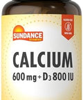 Sundance Calcium 600Mg With D3 60 Caplets Vegetarian Nongmo And Gluten Supplement