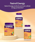Natrol Methyl Vitamin B12 1000 Mcg 60 Chewable Tablets Lemon Flavored Bioactive B12 Vitamin Supports Cellular Energy Production Brain Health and Metabolism 60 Servings
