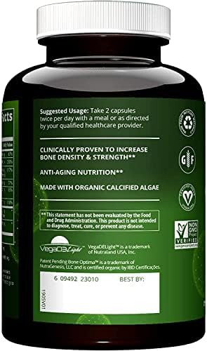 Mrm Nutrition Vegan Bone Maximizer Bone Strength + Density Organic Algae With Vitamin K2 + D3 Clinically Proven Antiaging Nutrition Gluten 30 Servings