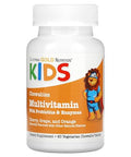 California Gold Nutrition Chewable Multivitamins With Probiotics & Enzymes For Children Assorted Fruit 60 Vegetarian Tablets