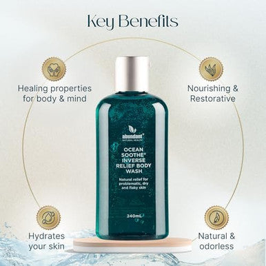 Abundant Natural Health Ocean Soothe Ultimate Bath Bundle with Highly Concentrated Pure Magnesium Salts and Lavender Oil to Help Relieve Problematic and Dry Skin, Safe for Sensitive Skin