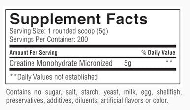 Gaspari Nutrition Pure Creatine Monohydrate 5G Of Pure Creatine Boost Muscle And Size Helps Increase Power And Anerobic Endurance (200 Servings Unflavored)