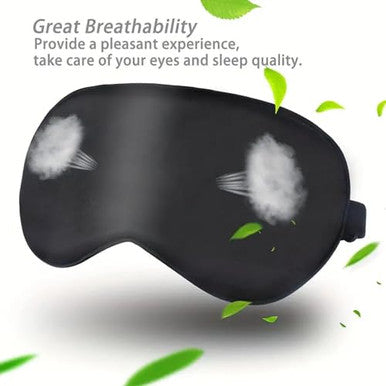 Innoflyx 100 6A Mulberry Silk Sleep Mask For Women & Men Soft Breathable Eye Mask For Sleep Blackout Design For Migraine Relief & Puffy Eyes Perfect For Travel Office Airplane Eye Care