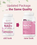 Micro Ingredients Liposomal Nad For Women Complex 180 Veggie Capsules Nmn Pathway Supplement 12-In-1 Advanced Nad Formula With Resveratrol Hyaluronic Acid Glutathione & Collagen