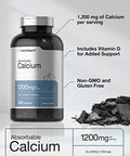 Horbaach Calcium 1200 mg with Vitamin D3 240 Softgels 5000 IU Vitamin D3 Absorbable Calcium Supplement for Women and Men NonGMO Gluten Free