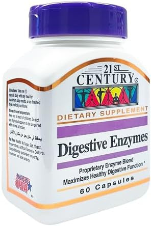 21St Century Digestive Enzymes Capsules 60 Count (Pack Of 3)