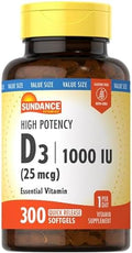 Sundance Liquid Vitamin D3 5000 IU 2 Fluid Ounces Essential Vitamin Liquid Drops Vegetarian NonGMO and Gluten Free Supplement