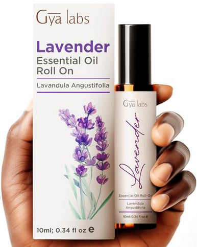 Gya Labs Frankincense & Lavender Roll On Set - Essential Oils Aromatherapy Roll On With Essential Oil Set - 2X0.34 Fl Oz - Gya Labs