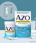 Azo Complete Feminine Balance Daily Probiotics For Women & Cranberry Urinary Tract Health Supplement 1 Serving = 1 Glass Of Cranberry Juice Sugar Cranberry Pills Nongmo 100 Softgels
