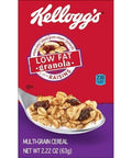 Kellogg's Low Fat Granola Cereal, With Raisins, 2.22oz (70 Count)