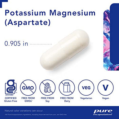 Pure Encapsulations Potassium Magnesium aspartate 90 vcaps
