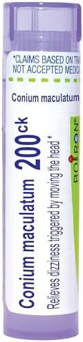 Boiron Conium Maculatum 200Ck For Dizziness Triggered By Moving The Head 80 Pellets