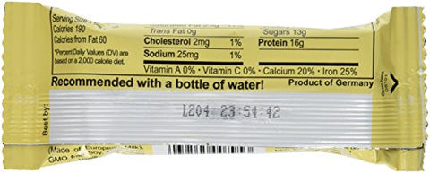 Seitenbacher Chocolate Covered Protein Bar Vanilla 2.1 Ounce (Pack Of 12)