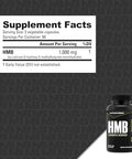 Nutrabio Hmb Supplement Amino Acid 1000Mg 120 Capsules