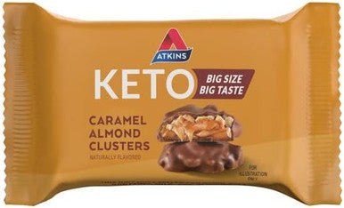 Atkins Caramel Almond Clusters Gluten Keto Snack Bars With Lemon Bar 16 Count