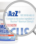 HealthA2Z Mucus Relief | Guaifenesin 1200 mg | 50 Tablets | 12 Hour | Expectorant | Relieves Chest Congestion | Thins and Loosens Mucus