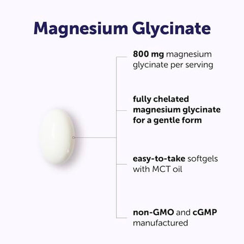 Micro Ingredients Magnesium Glycinate 800 Mg Per Serving 240 Softgels Chelated Magnesium Supplement With Mct Oil Non-Gmo Gluten Free No Soy
