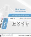 Better You Dlux 1000 Vitamin D Spray 15Ml