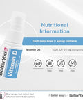 Betteryou Better You Dlux 1000 Vitamin D Spray 15Ml
