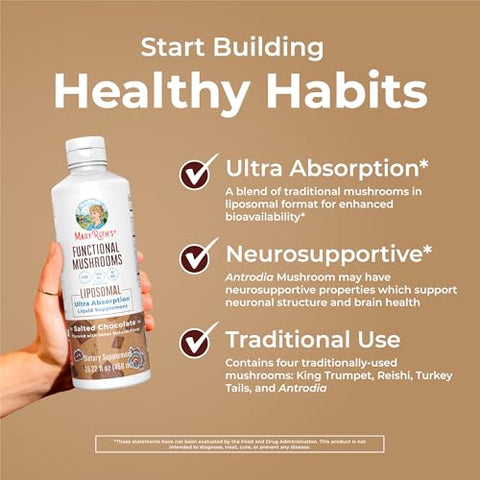 Maryruth'S Maryruth Organics Mushroom Mushroom Supplement Mushroom Liquid Vitamin Reishi Mushroom Supplement For Immune Support Turkey Tail Vitamin For Stress Relief Vegan Non-Gmo Gluten Free 15.22 Fl Oz