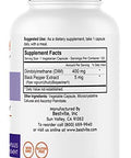 BESTVITE DIM (Diindolylmethane) 400mg with Bioperine (240 Vegetarian Capsules) (120 x 2) - No Stearates - No Gelatin - Vegan - Non GMO - Gluten Free