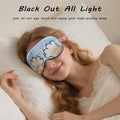 Bermifa Sleep Masks Silky Satin Eye Masks For SleepingEffective Light Blocking Blindfold For Men Women Cute Cat Paw Design With No-Pressure Elastic Strap 3 Packs