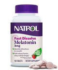 Natrol Fast Dissolve Melatonin 3 Mg Melatonin Supplements For Restful Sleep Sleep Support For Adults 150 Strawberry-Flavored Tablets Up To A 150 Day Supply