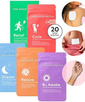 The Good Patch All The Plant Patches Mixed Bundle. Perfect For Life'S Untimely Yet Common Ailments. 5 Varieties: B12 Awake Dream Rescue Cycle Relief (20 Total Patches)