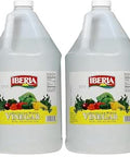 Iberia All Natural Distilled White Vinegar, 1 Gallon - 5% Acidity (Pack of 2)