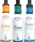 Buried Treasure " Iodine 2% From Kelp Zinc & Fulvic Minerals Supplements Bundle