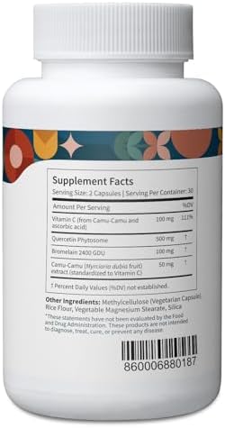 Pattern Wellness 2-Pack Multivitamin & Quercetin Supplements - Energy & Wellness Support - Cardiovascular & Cholesterol Health - 120 Vegan Capsules