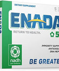 Enada 5Mg Nadh Supplement With Boost Of Chlorophyll Coenzyme Antioxidant Form Of Vitamin B3 Immunity Support Dna Repair Serves As Natural Energy Memory Booster & Restore Body'S Cellular Energy 30 Tablets