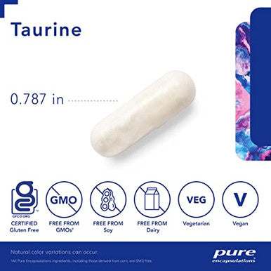 Pure Encapsulations Taurine 500 mg. 60 vcaps