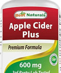 Best Naturals Apple Cider Vinegar Plus 600 Mg 120 Capsules Vinegar Capsules For Healthier Digestion Cleanse Body Naturally (Pack Of 2)