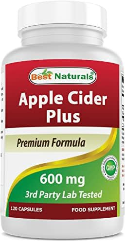 Best Naturals Apple Cider Vinegar Plus 600 Mg 120 Capsules Vinegar Capsules For Healthier Digestion Cleanse Body Naturally (Pack Of 2)