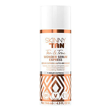 Skinny Tan Tan And Tone Wonder Serum Express - Hydrating Serum With Anti-Aging Q10 Aloe Vera And Vitamin E - 1 Hour Express - 4.9 Oz