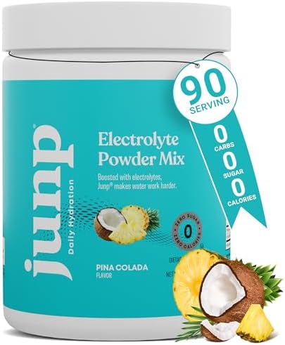 Junp Electrolytes Powder No Sugar No Carbs Wild Berry Fruit Flavor Keto Electrolyte Drink Mix Potassium & Salt Hydration Powder Electrolytes Zero Calorie Sugar Electrolyte Powder 90 Servings