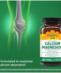 Country Life Target-Mins Calcium Magnesium With Vitamin D Complex For Total-Body Utilization And Osteoporosis Prevention