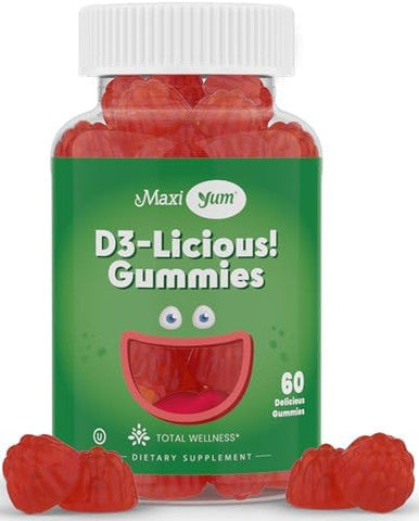 Maxi Health Kosher Vitamin D Gummies 1000 Iu (25 Mcg) Vegan Gluten Supports Bone Teeth Immune Health For Adults & Kids Promotes Calcium Absorption Kosher Gummies For Women & Men