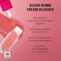 Revolution Beauty London Revolution Beauty Blush Bomb Cream Blusher Lightweight Makeup & Creamy Formula For A Dewy Finish Enriched With Vitamin E Dolly Rose 0.15 Fl. Oz.