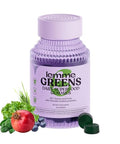 Lemme Greens Superfood Gummies W/Multi - Support Gut Health & Reduce Bloating 20 Organic Greens And Superfruits Clinically Studied Probiotics D3 B12 - Berries & Greens Flavored (60 Count)