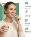 Resilia D3 K2 Vitamin 10000 IU + MK7 200 mcg High Potency Softgels with Coconut Oil for Maximum Absorption Supports Bone Strength Heart Health and Immune System (30 Count)