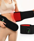 Miula 3-In-1 Cordless Red Light Therapy Belt For Back Abdomen 660Nm & 850Nm Wavelengths With Heat & Vibration Massage5000Mah Rechargeable Waist Wrap For Belt Discomfort Relief For Parents