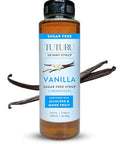Sugar Free Vanilla Simple Syrup for Coffee, Cocktails, Matcha - Sweetened with Allulose and Monk Fruit - Infused with Real Vanilla - 13.5 oz